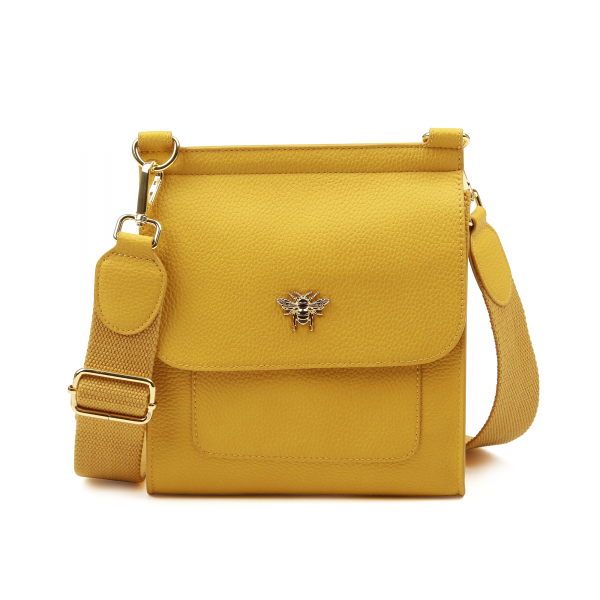 Alice Wheeler Bloomsbury Cross Body Bag - Mustard